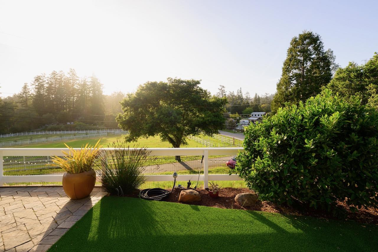 145 Rabbits Run Road Santa Cruz, CA 95060 - Photo 105 of 120 a view of a swimming pool with lawn chairs and a couple of flower