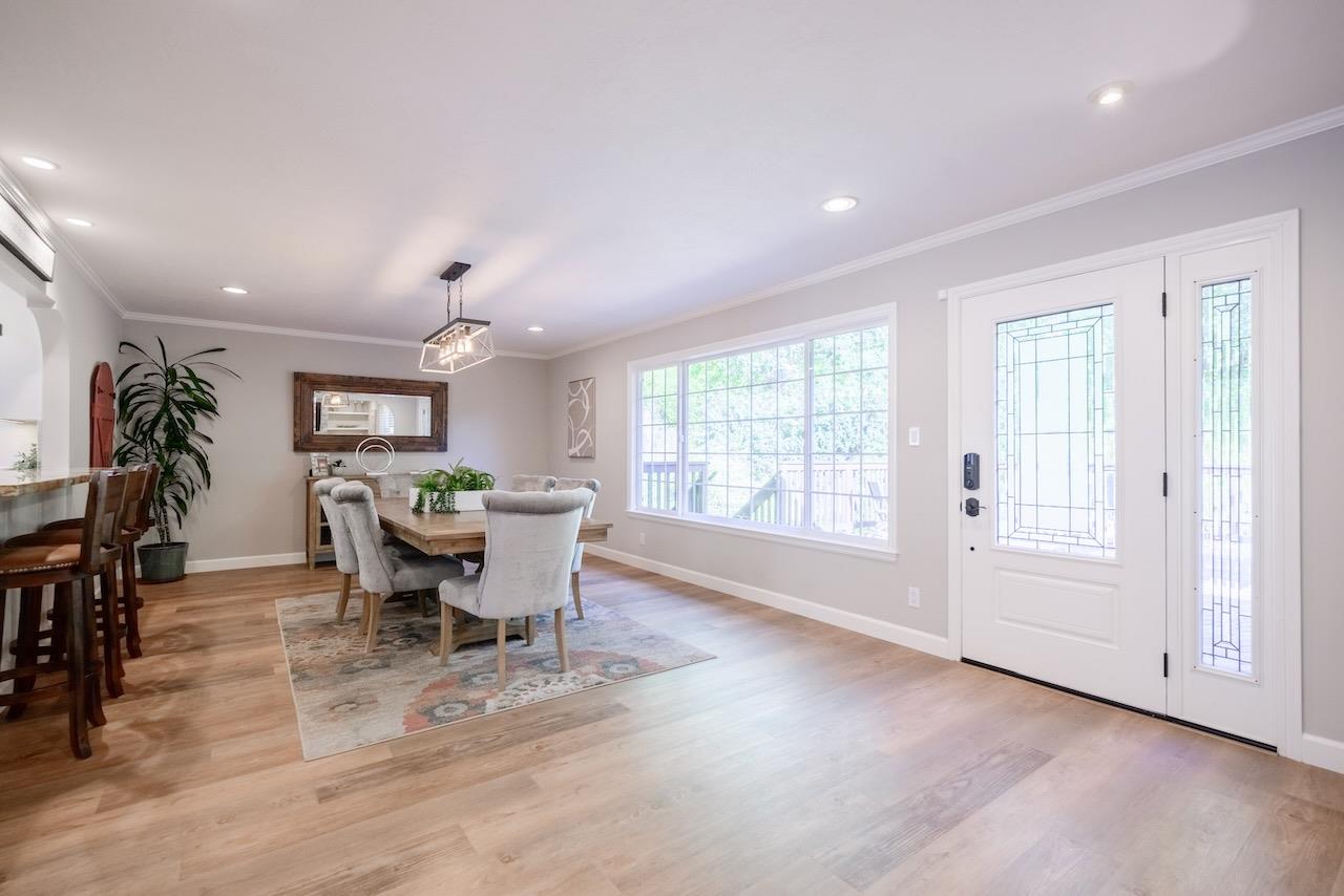 145 Rabbits Run Road Santa Cruz, CA 95060 - Photo 24 of 120 a view of a dining room with furniture and window