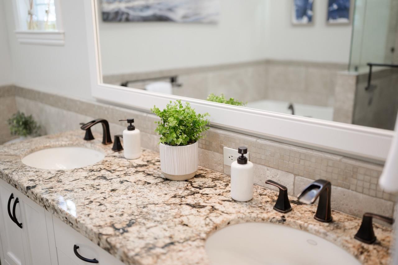 145 Rabbits Run Road Santa Cruz, CA 95060 - Photo 52 of 120 a bathroom with a sink and a mirror