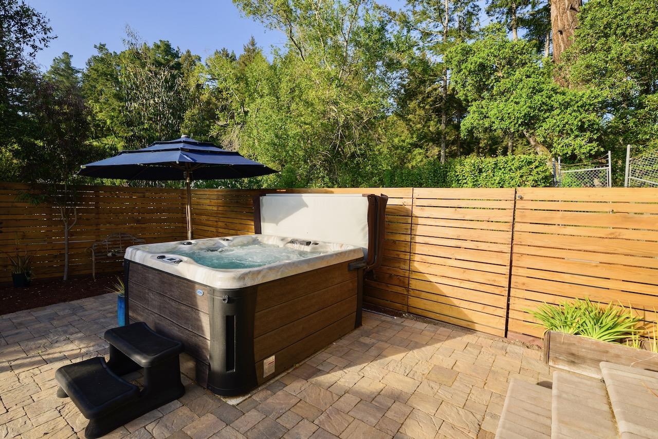 145 Rabbits Run Road Santa Cruz, CA 95060 - Photo 80 of 120 a view of a terrace with a yard