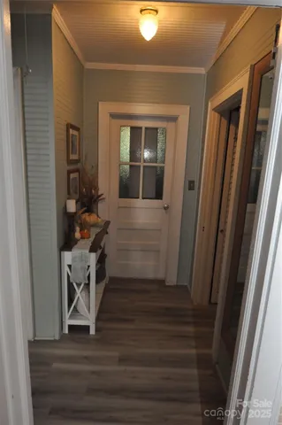 a view of front door and porch