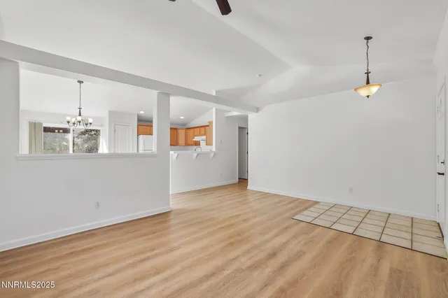 a view of an empty room