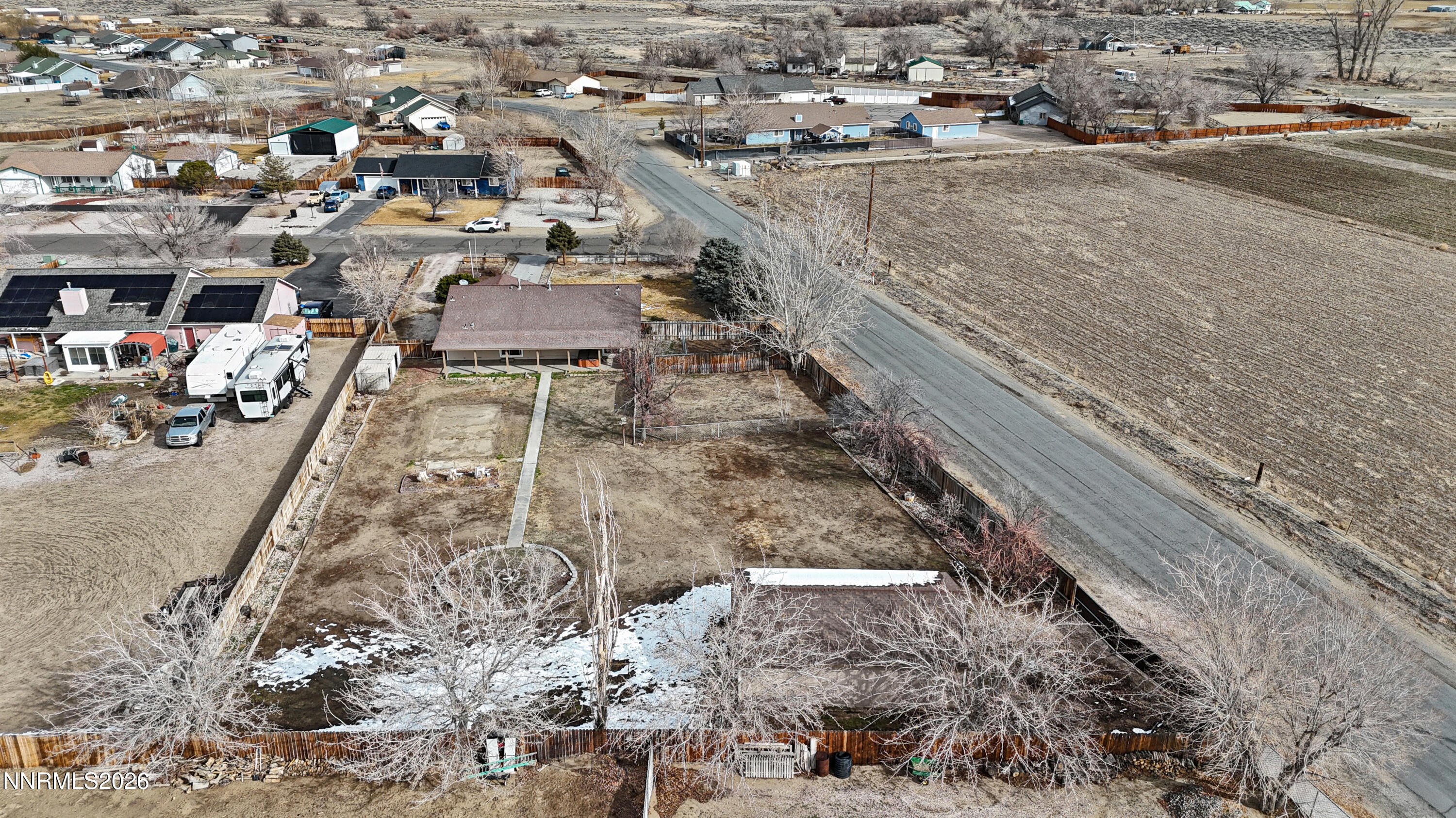 4015 Raven Drive Fallon, NV 89406 - Photo 29 of 29 an aerial view of residential houses with outdoor space