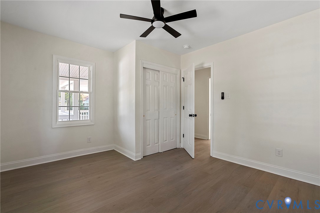 3601 Decatur Street Richmond, VA 23224 - Photo 27 of 35 Unfurnished bedroom featuring dark wood-style floo