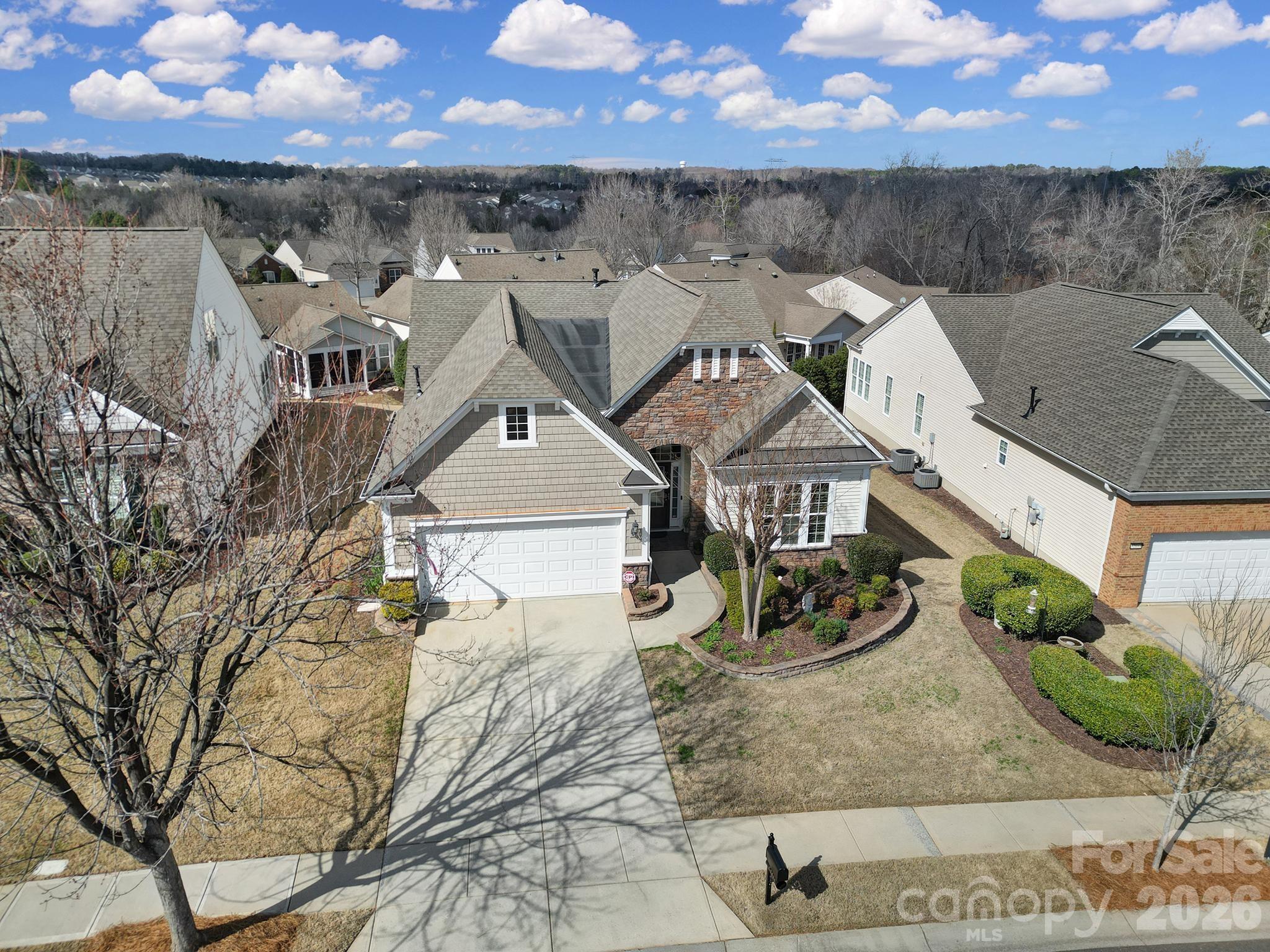 52083 Longspur Lane Fort Mill, SC 29707 - Photo 35 of 48 an aerial view of a house with yard