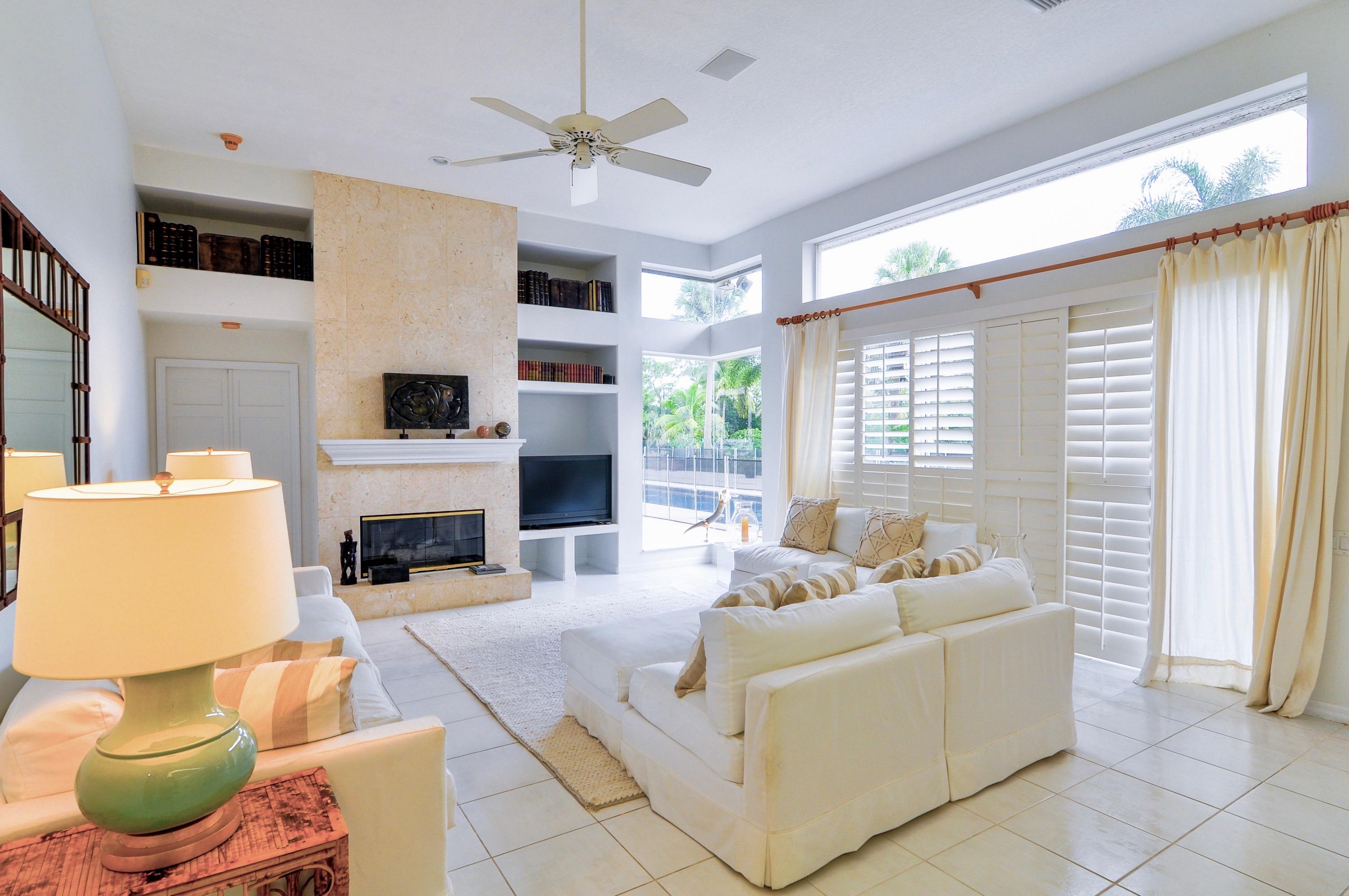 1200 Southeast Ranch Road South Jupiter, FL 33478 - Photo 28 of 59 Family room w/ fireplace