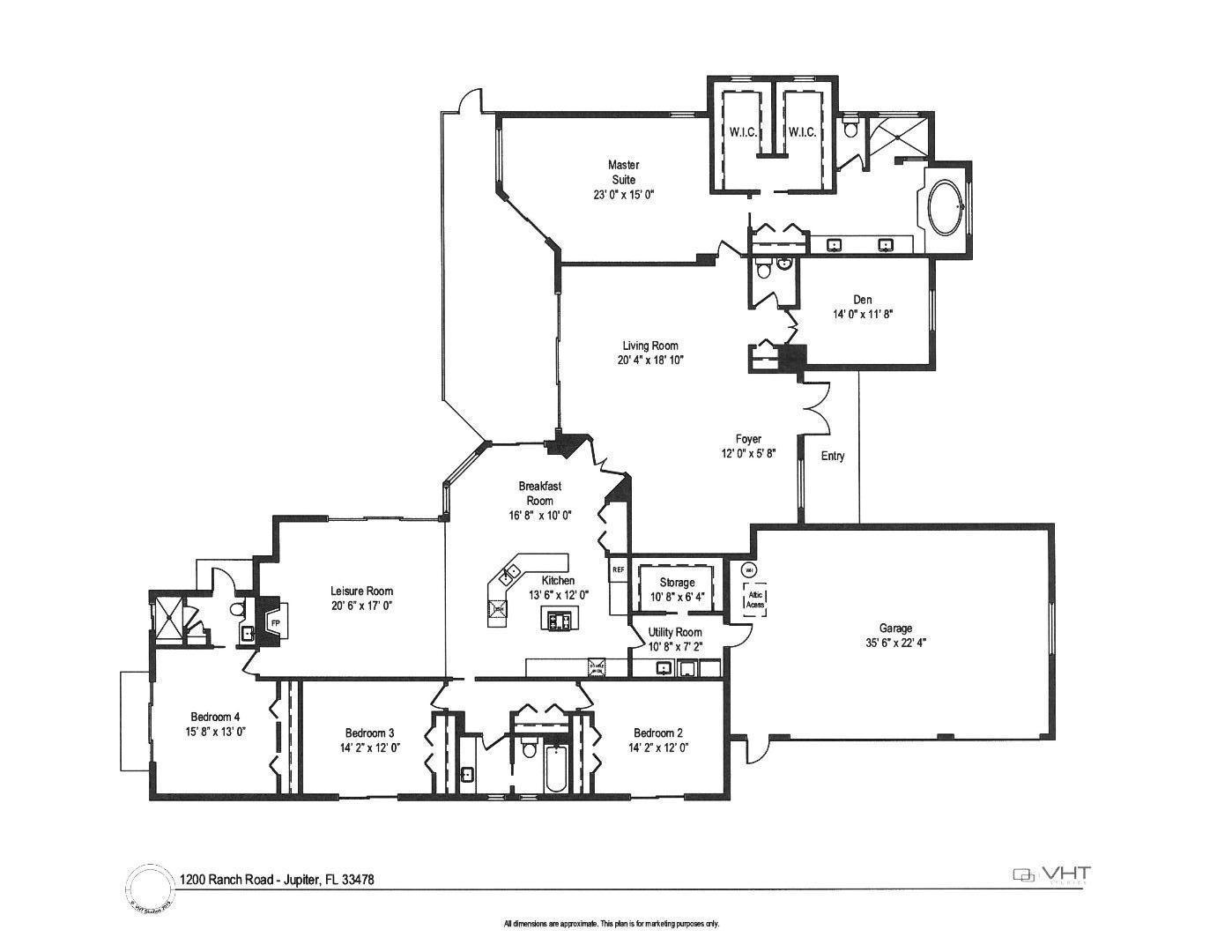 1200 Southeast Ranch Road South Jupiter, FL 33478 - Photo 59 of 59 1200 Floor Plan