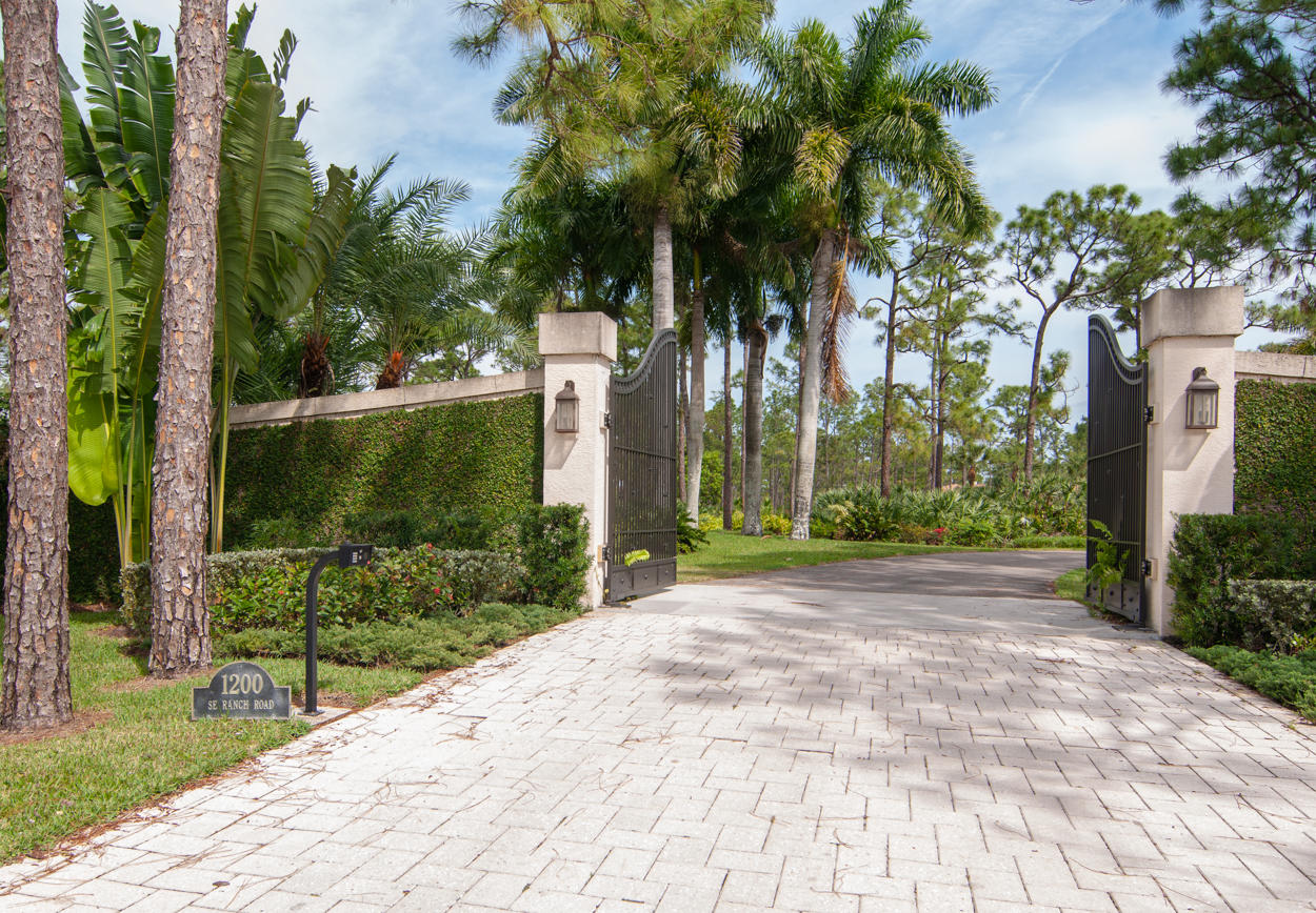 1200 Southeast Ranch Road South Jupiter, FL 33478 - Photo 6 of 59 Entry gates