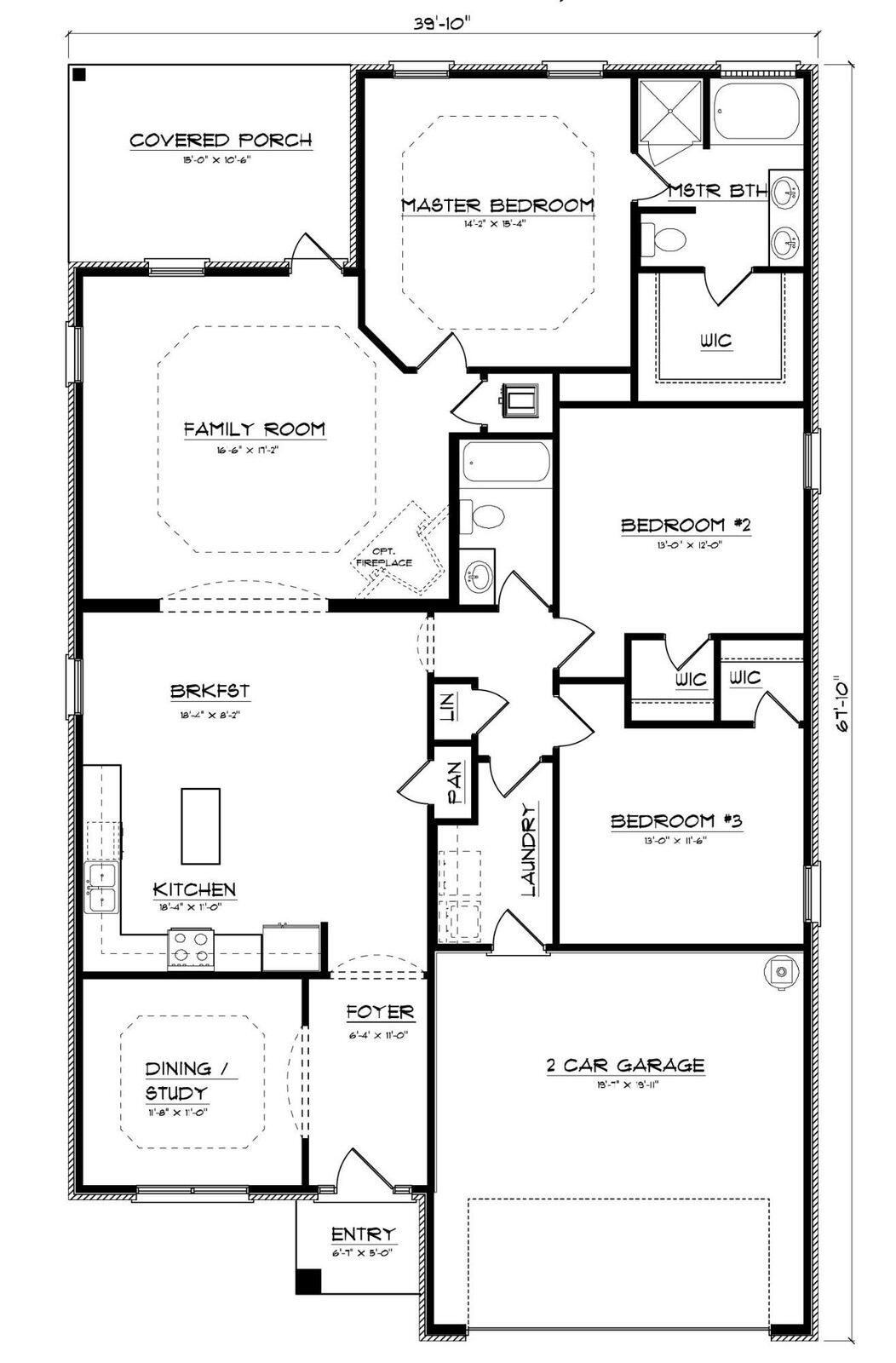 379 Whitman Way Freeport, FL 32439 - Photo 82 of 82 Bailey Floor Plan