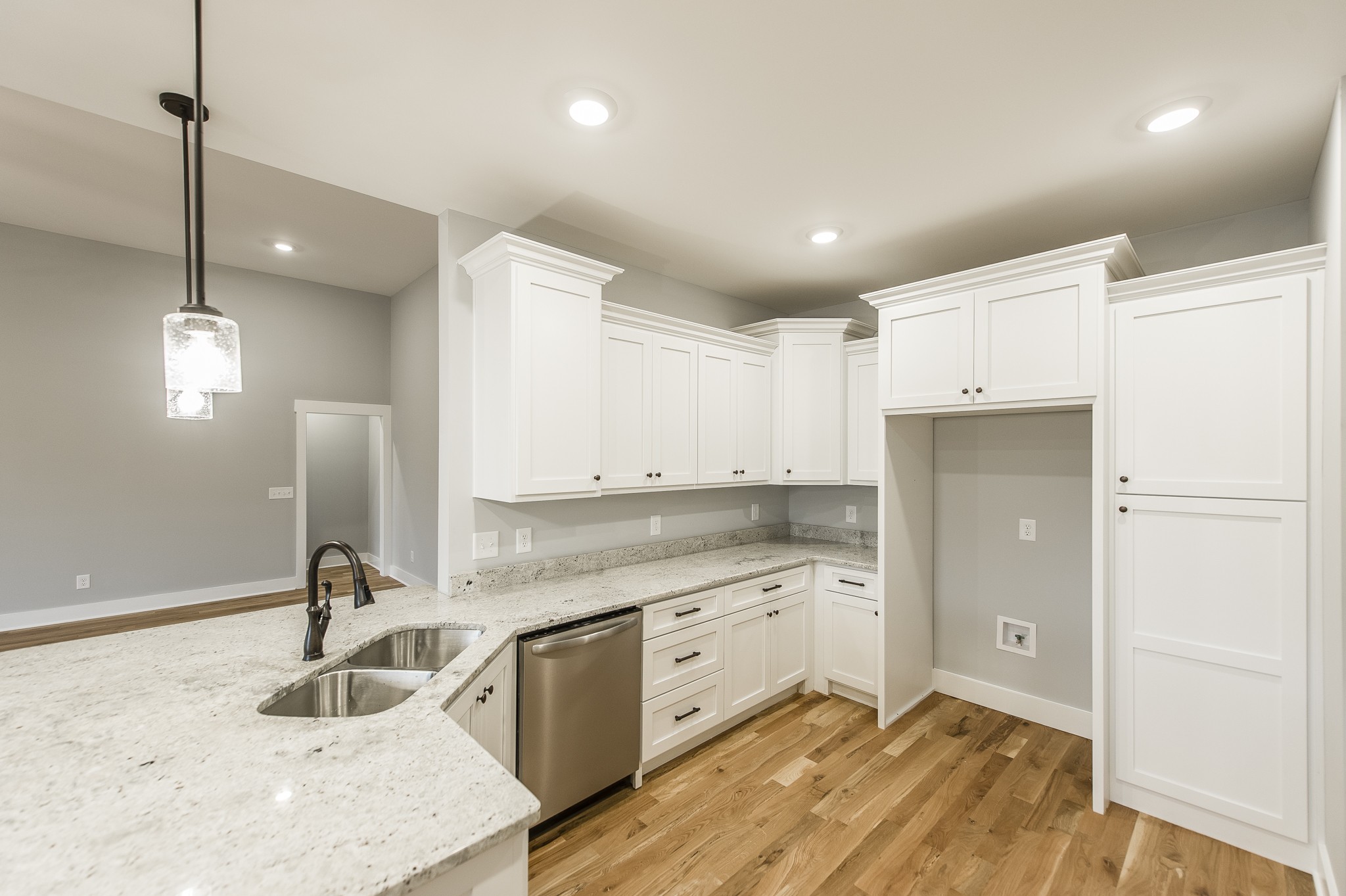 511 Clearview Road Cottontown, TN 37048 - Photo 17 of 41 a kitchen with white cabinets and sink