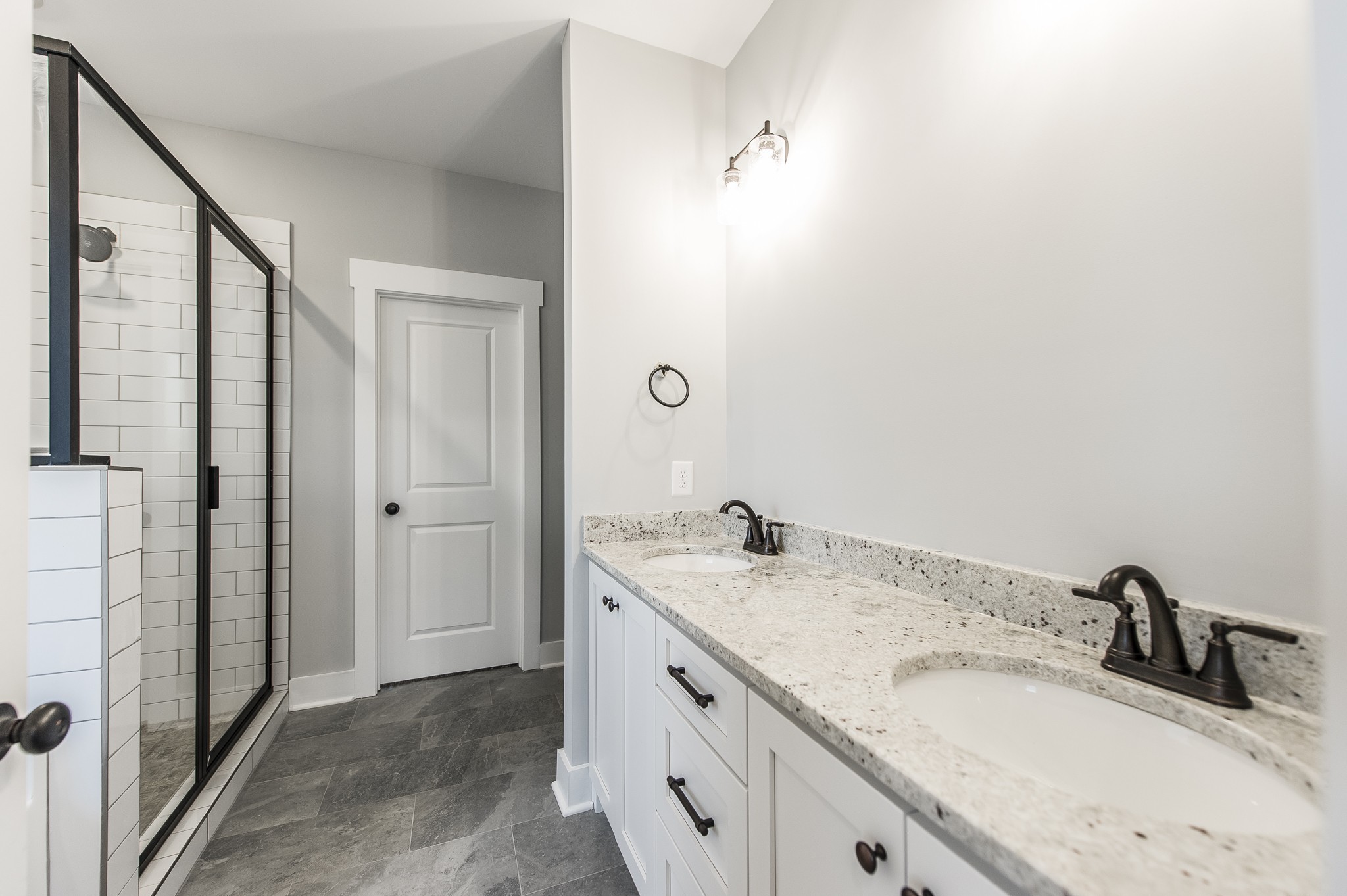 511 Clearview Road Cottontown, TN 37048 - Photo 25 of 41 a bathroom with a granite countertop sink and a mirror