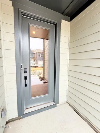 a view of front door