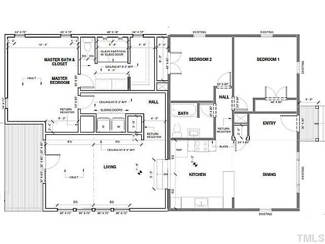 1822 Watkins Street Raleigh, NC 27604 - Photo 8 of 8 Floor Plan