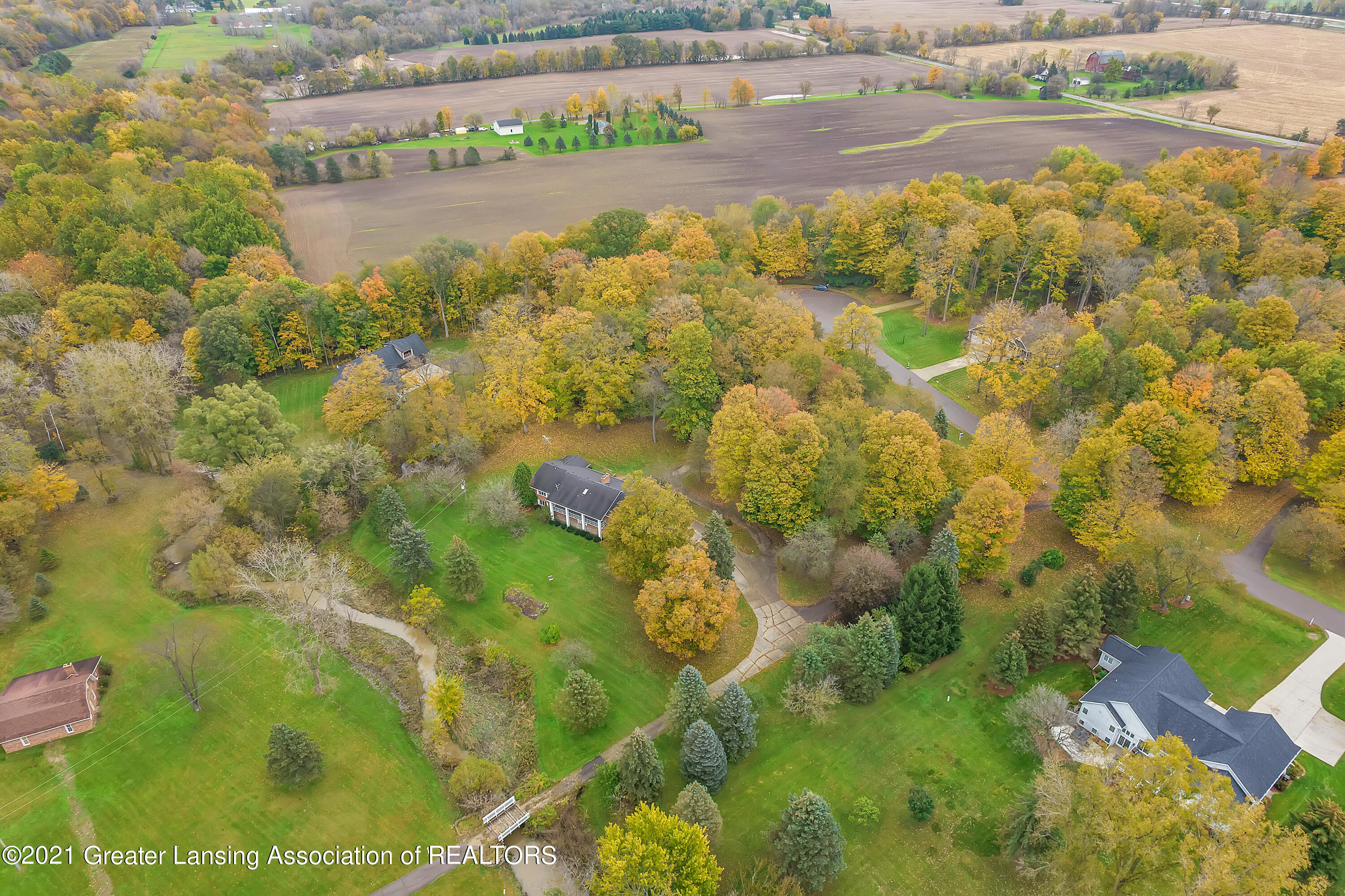 145 Three Oaks Road Okemos, MI 48864 - Photo 46 of 58 Aerial View