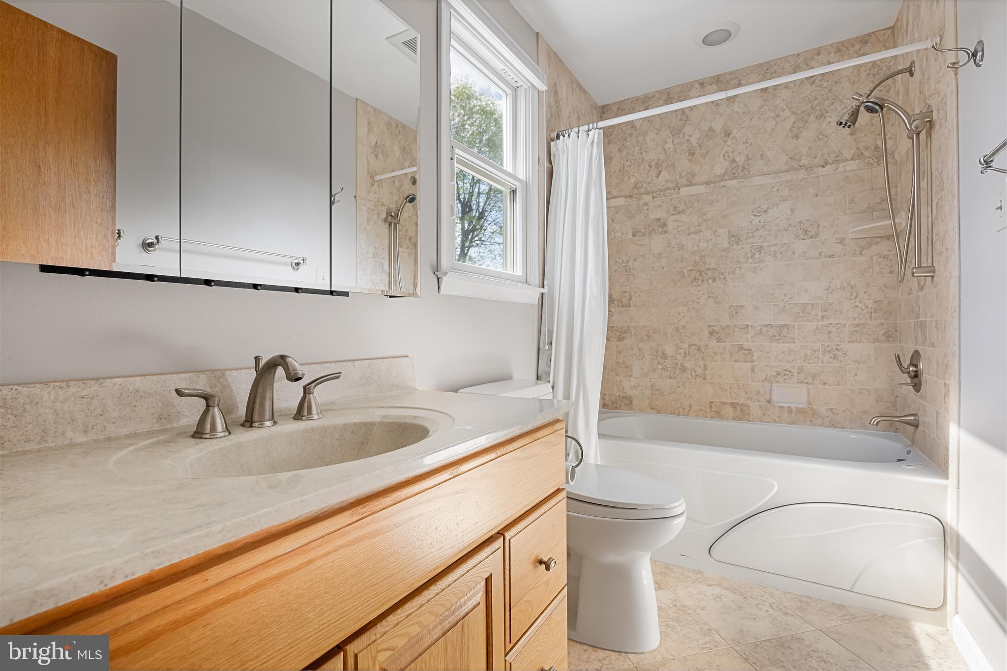 10 Mindy Drive Moorestown, NJ 08057 - Photo 24 of 29 a bathroom with a granite countertop sink toilet and shower