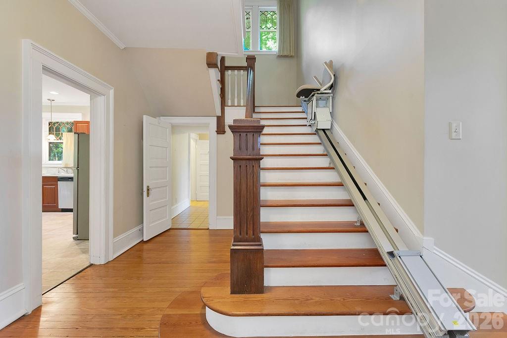 208 West Probart Street Brevard, NC 28712 - Photo 24 of 48 a view of entryway and hall with wooden floor
