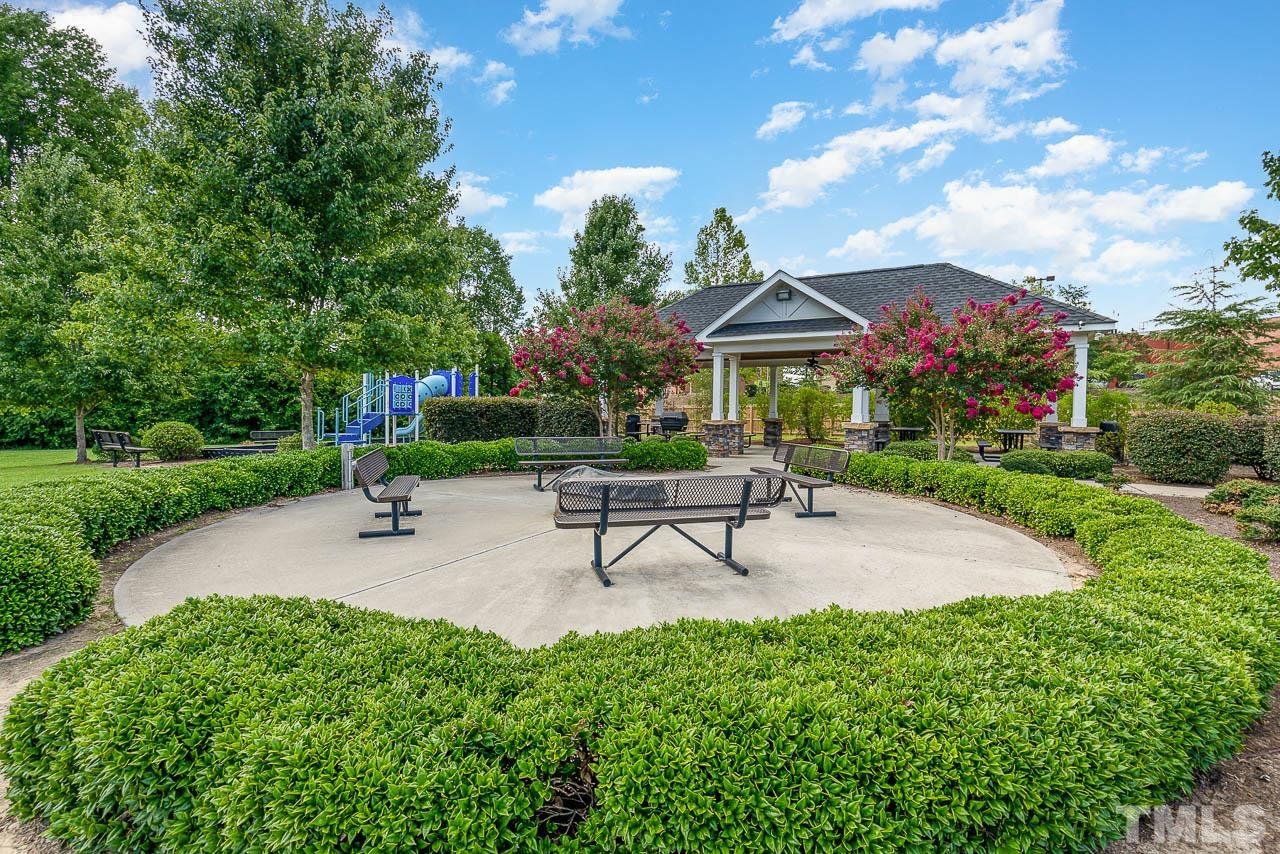 2003 Travern Drive Raleigh, NC 27603 - Photo 29 of 32 a garden view with a seating space