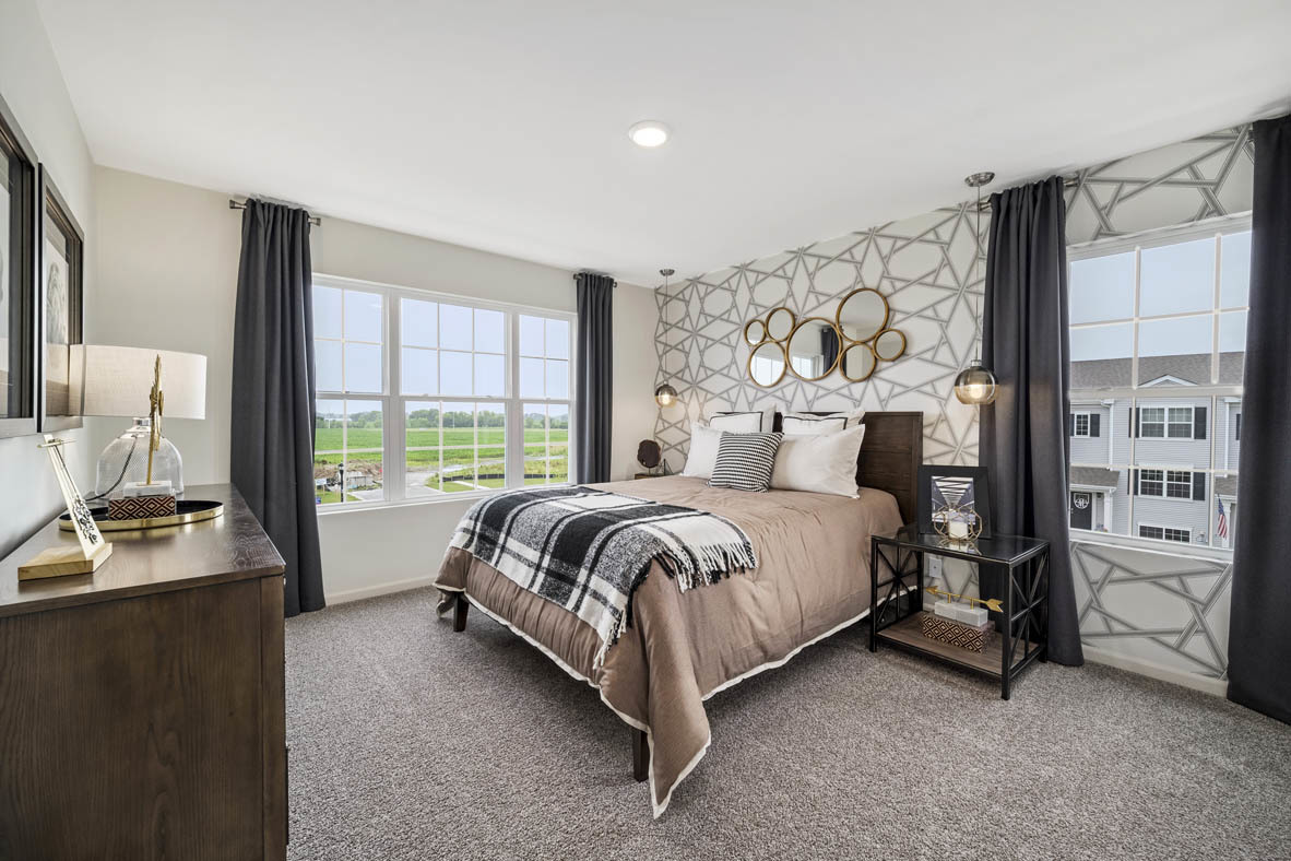 3732 Bailey Road Yorkville, IL 60560 - Photo 13 of 20 a spacious bedroom with a bed and a large window