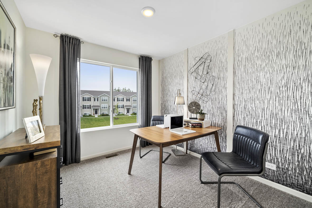 3732 Bailey Road Yorkville, IL 60560 - Photo 15 of 20 a view of a workspace with furniture and a window