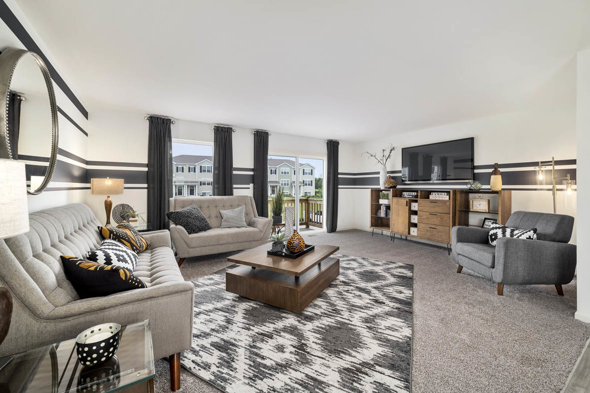 3732 Bailey Road Yorkville, IL 60560 - Photo 9 of 20 a living room with furniture and a flat screen tv