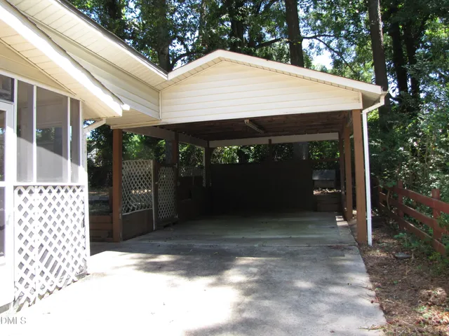 a front view of a building