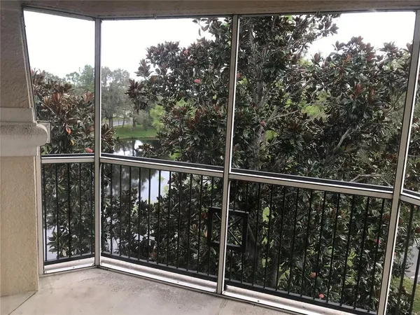a view of a balcony