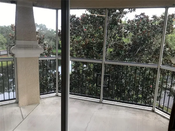a view of a balcony