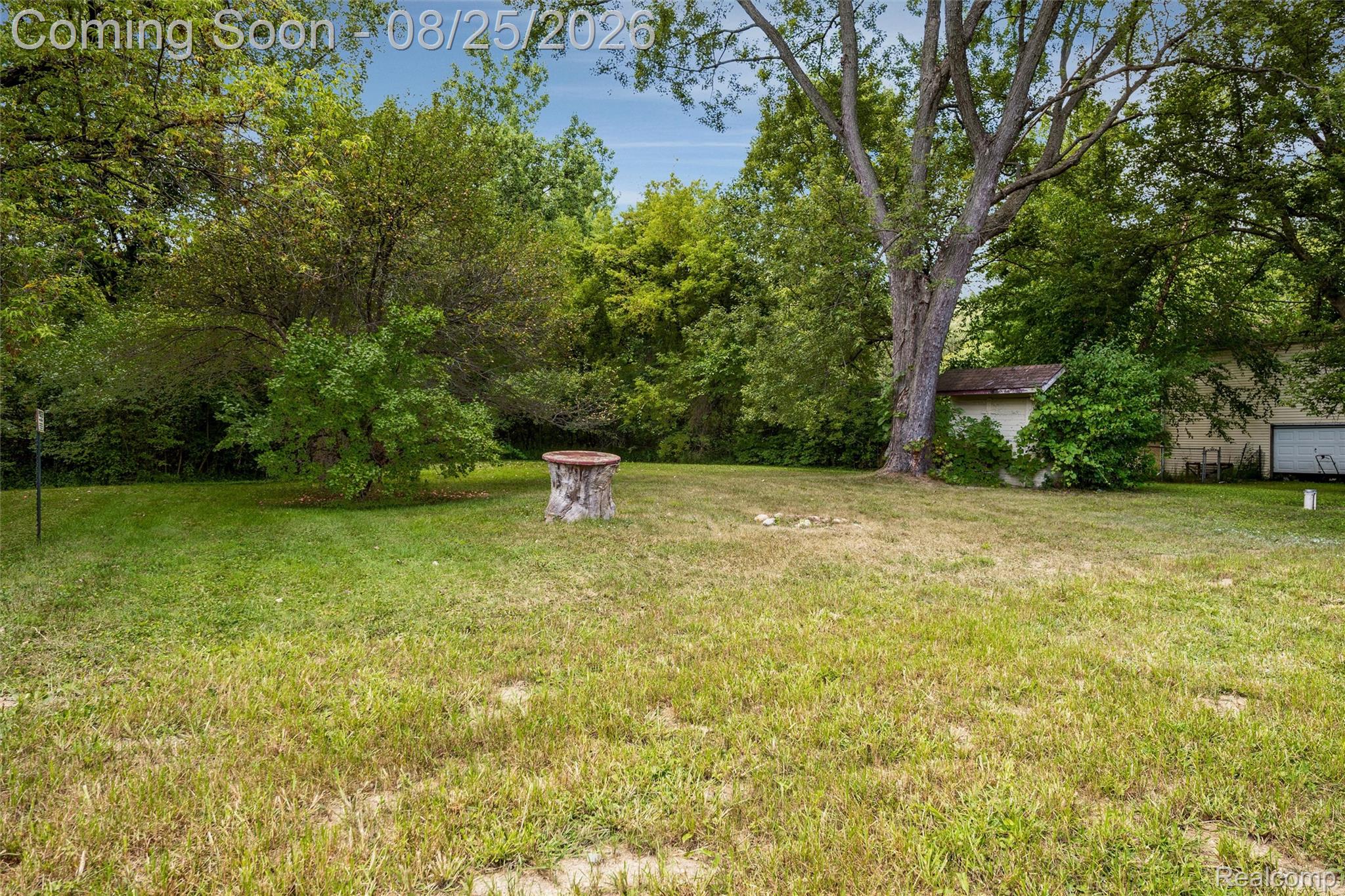 1156 Rinn Street Burton, MI 48509 - Photo 25 of 25 Expansive yard featuring mature trees and a detached structure