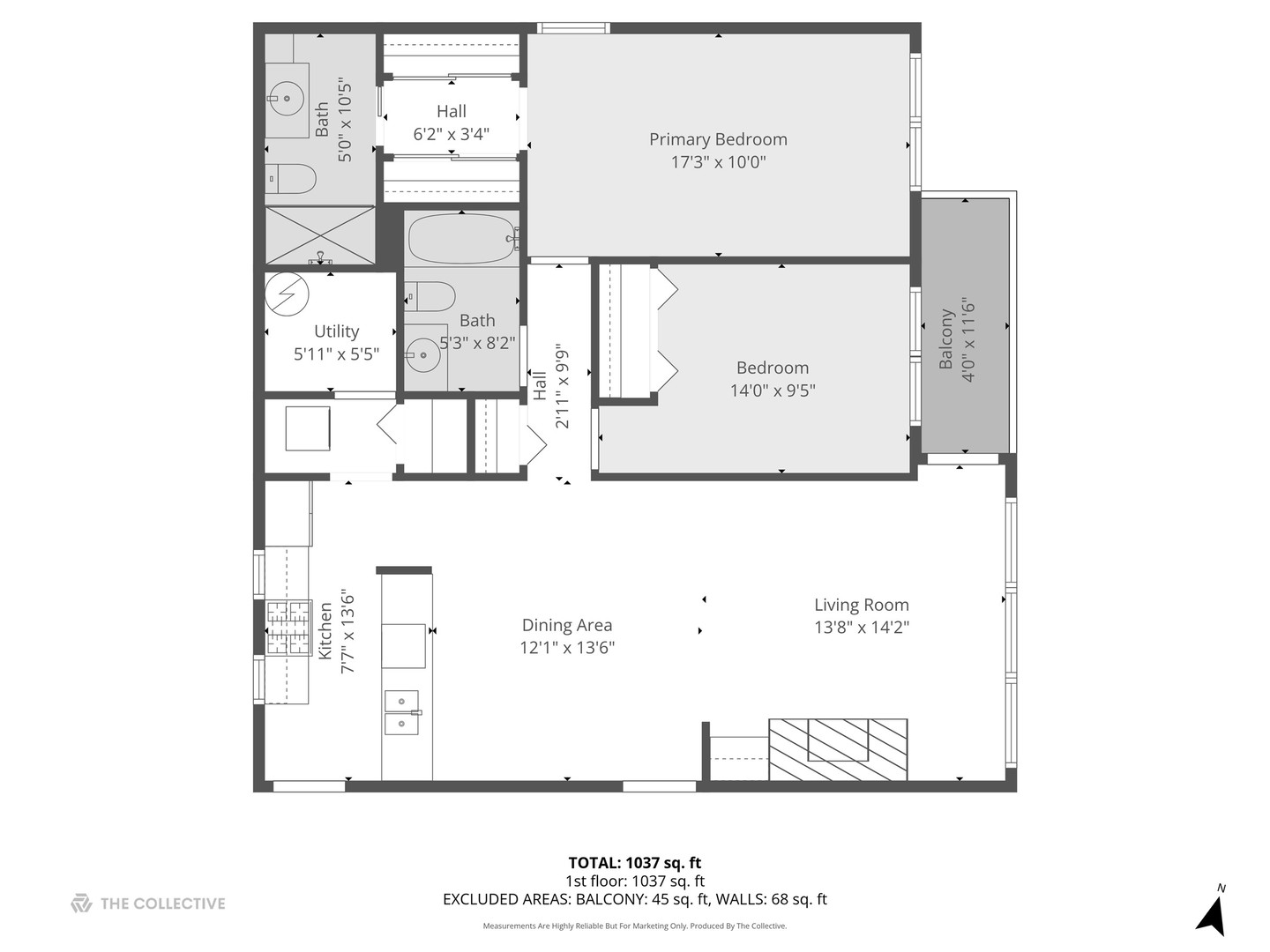 301 West Scott Street, Unit 103 Chicago, IL 60610 - Photo 16 of 17 a black and white photo of a picture of a floor