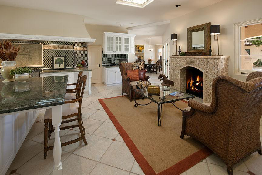 1565 Las Tunas Road Montecito, CA 93108 - Photo 5 of 11 a living room with furniture and a fireplace