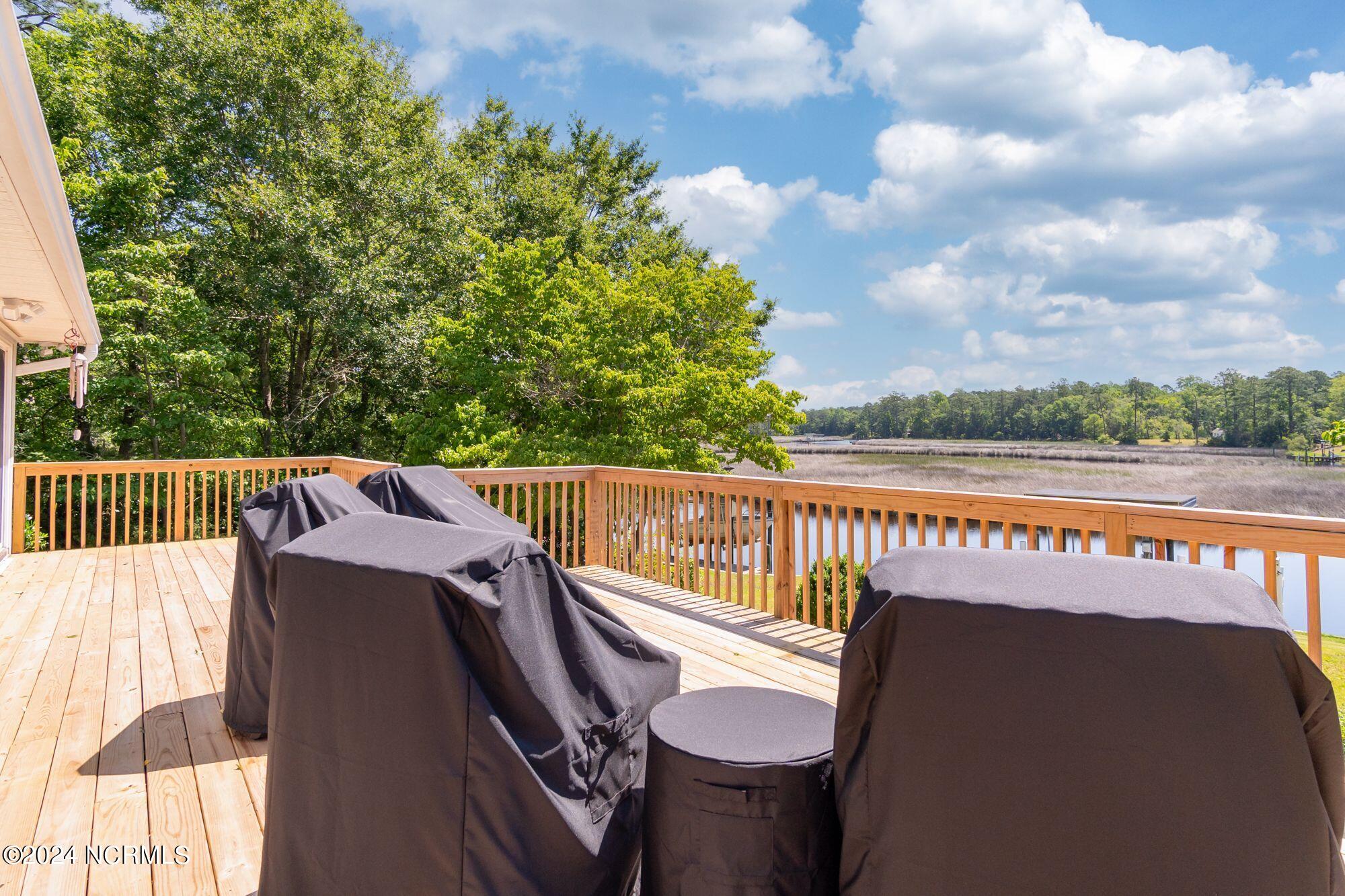 246 White Oak Bluff Road Stella, NC 28582 - Photo 45 of 65 Back - Deck