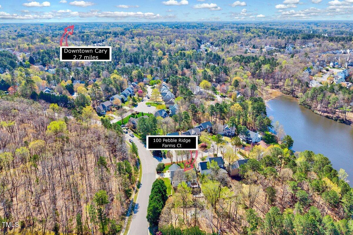 100 Pebble Ridge Farms Court Cary, NC 27513 - Photo 36 of 38 Aerial View