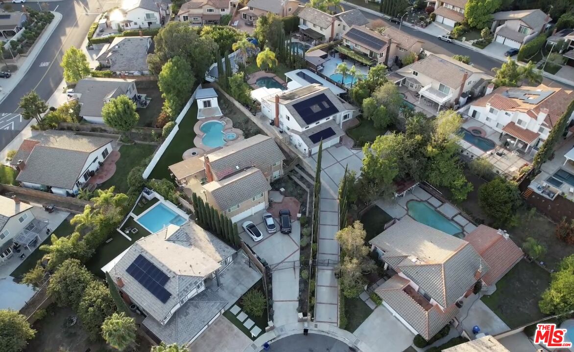 11753 Castillo Lane Porter Ranch, CA 91326 - Photo 43 of 44 an aerial view of a house