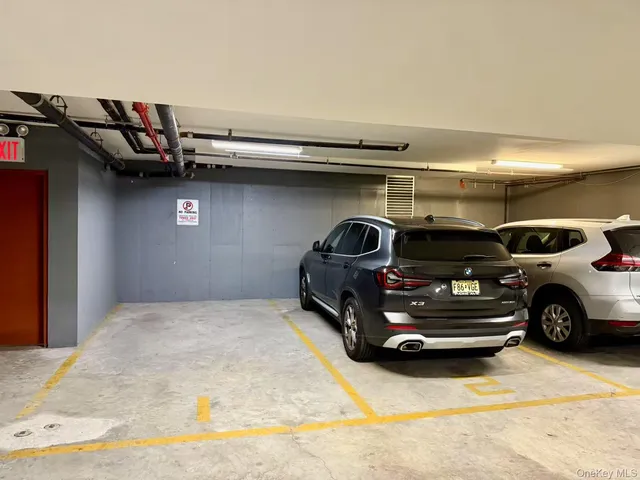 a view of a building and a street