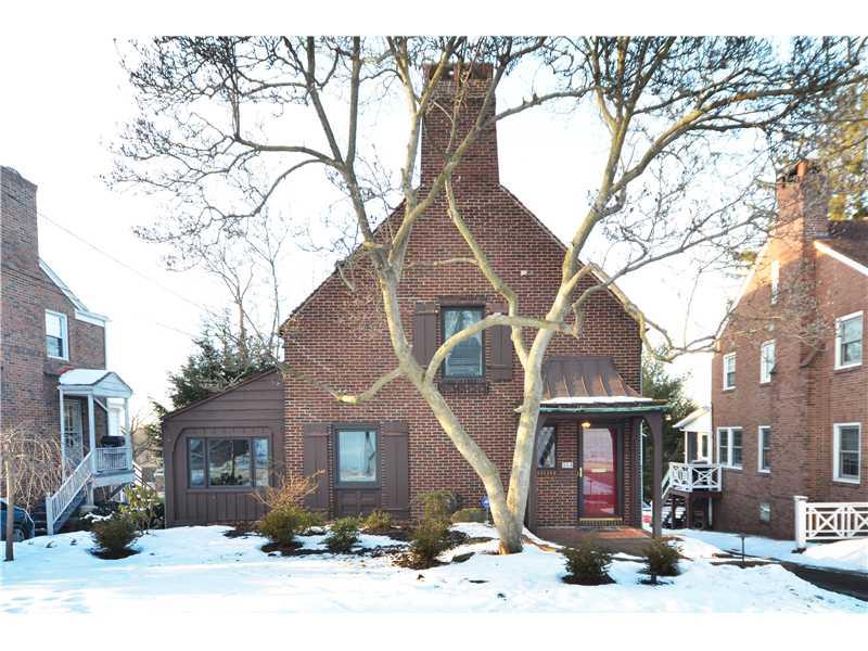 354 Midway Road Mt. Lebanon, PA 15216 - Photo 1 of 24 Exterior Front. Level entry brick Tudor with covered front porch.