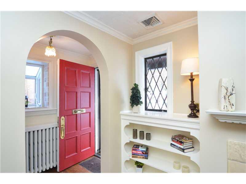 354 Midway Road Mt. Lebanon, PA 15216 - Photo 2 of 24 Entry/Foyer. Foyer graced with greenhouse window and classic archway. Notice the built-in bookshelves in the adjacent living room.