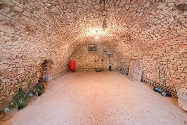 a view of a house with a large space and large windows