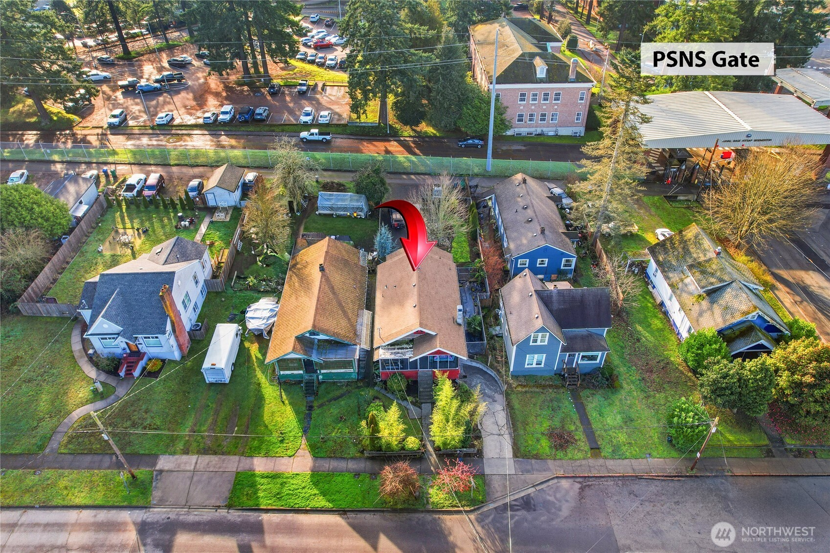 1939 Gregory Way Bremerton, WA 98337 - Photo 32 of 36 an aerial view of houses with outdoor space