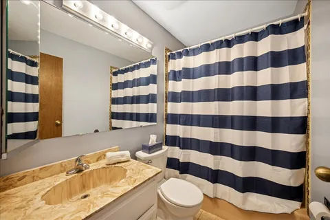 a bathroom with a sink toilet a shower and a mirror