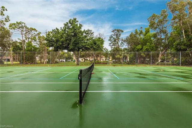 a aerial view of a house with a yard and potted plants