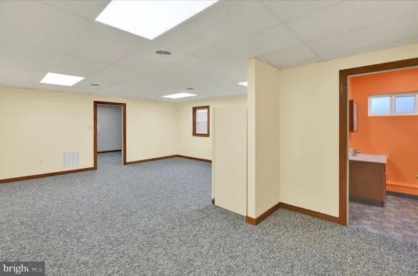 a view of an empty room