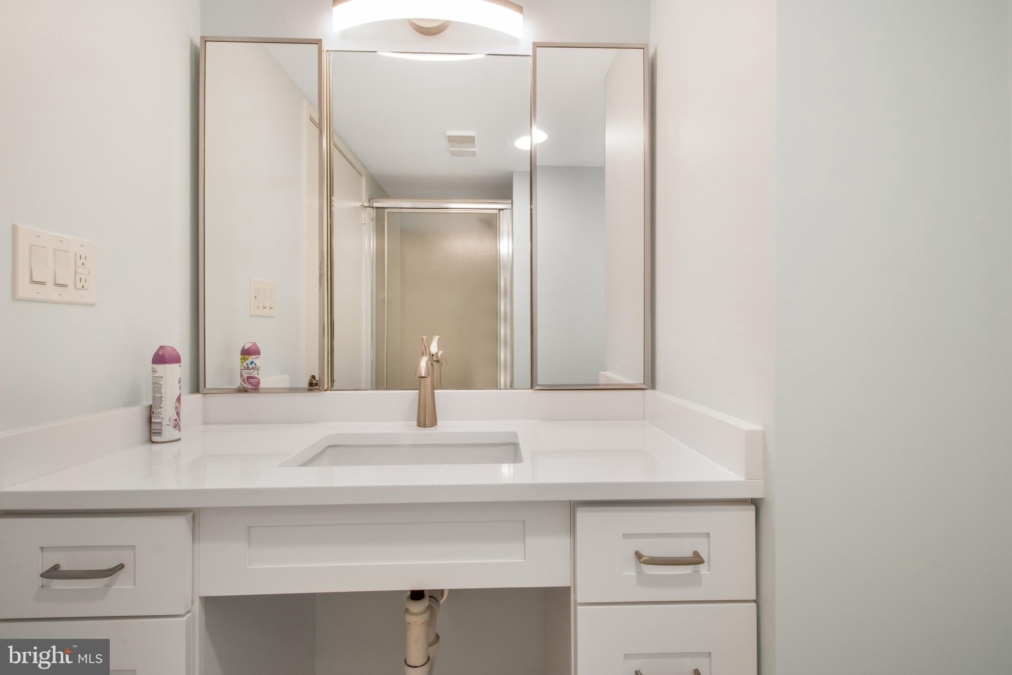 15115 Interlachen Drive, Unit 31020 Silver Spring, MD 20906 - Photo 25 of 48 a bathroom with a sink and a mirror