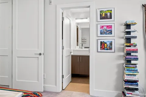 a view of a walk in closet