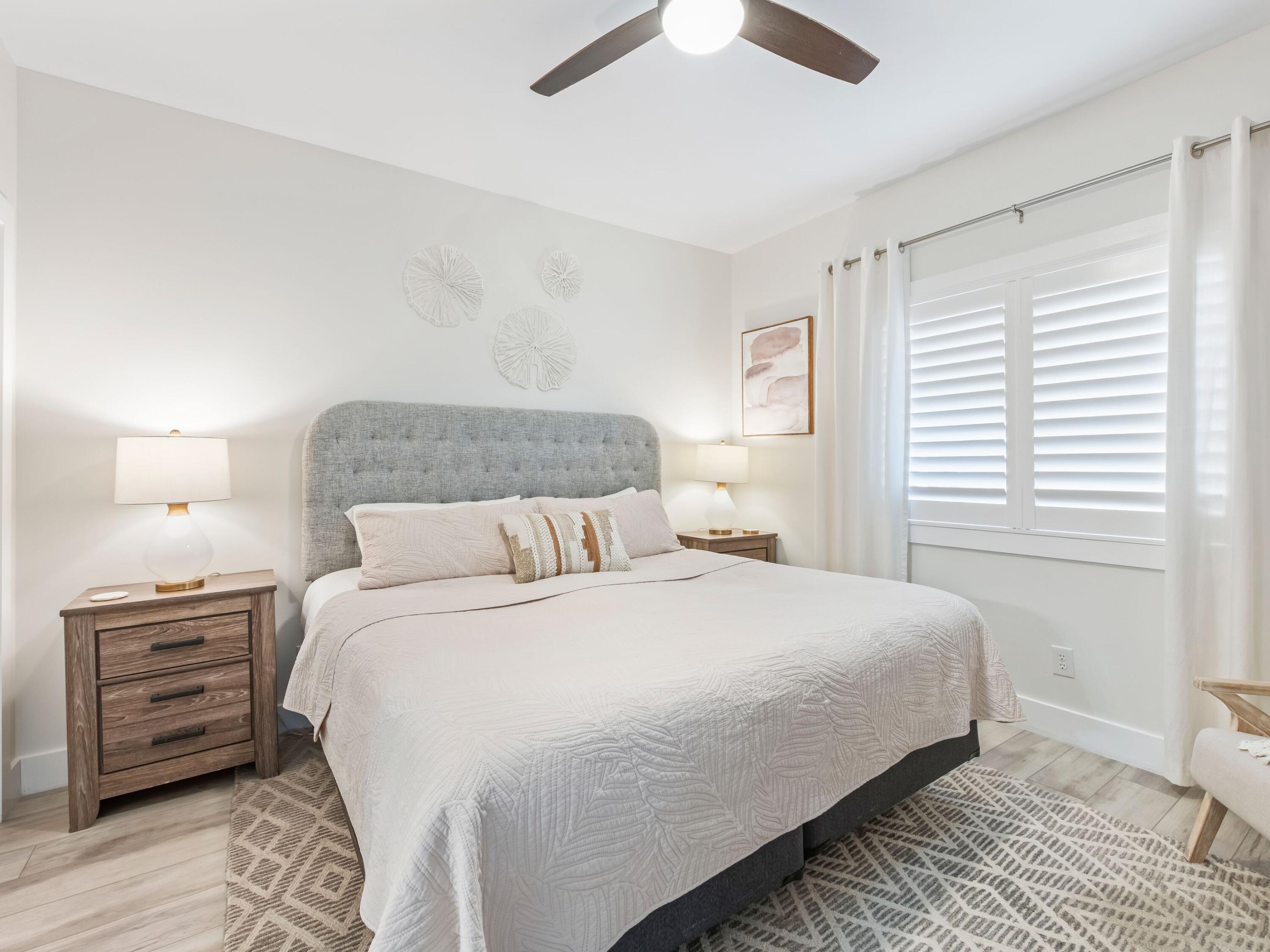 3604 East County Highway 30A, Unit D5 Santa Rosa Beach, FL 32459 - Photo 28 of 45 a bedroom with a bed and a tv