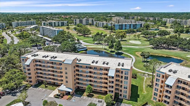 a view of a city with tall buildings