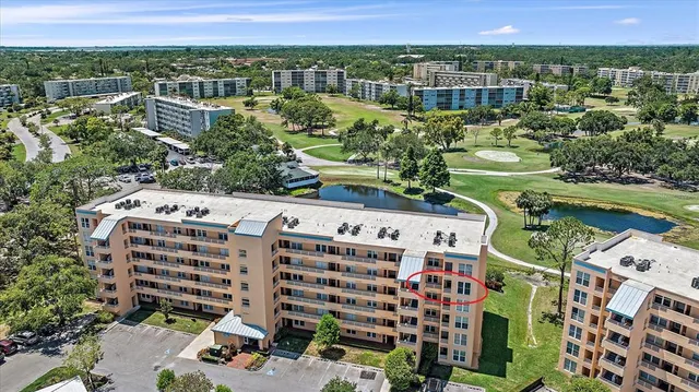 a view of a city with tall buildings