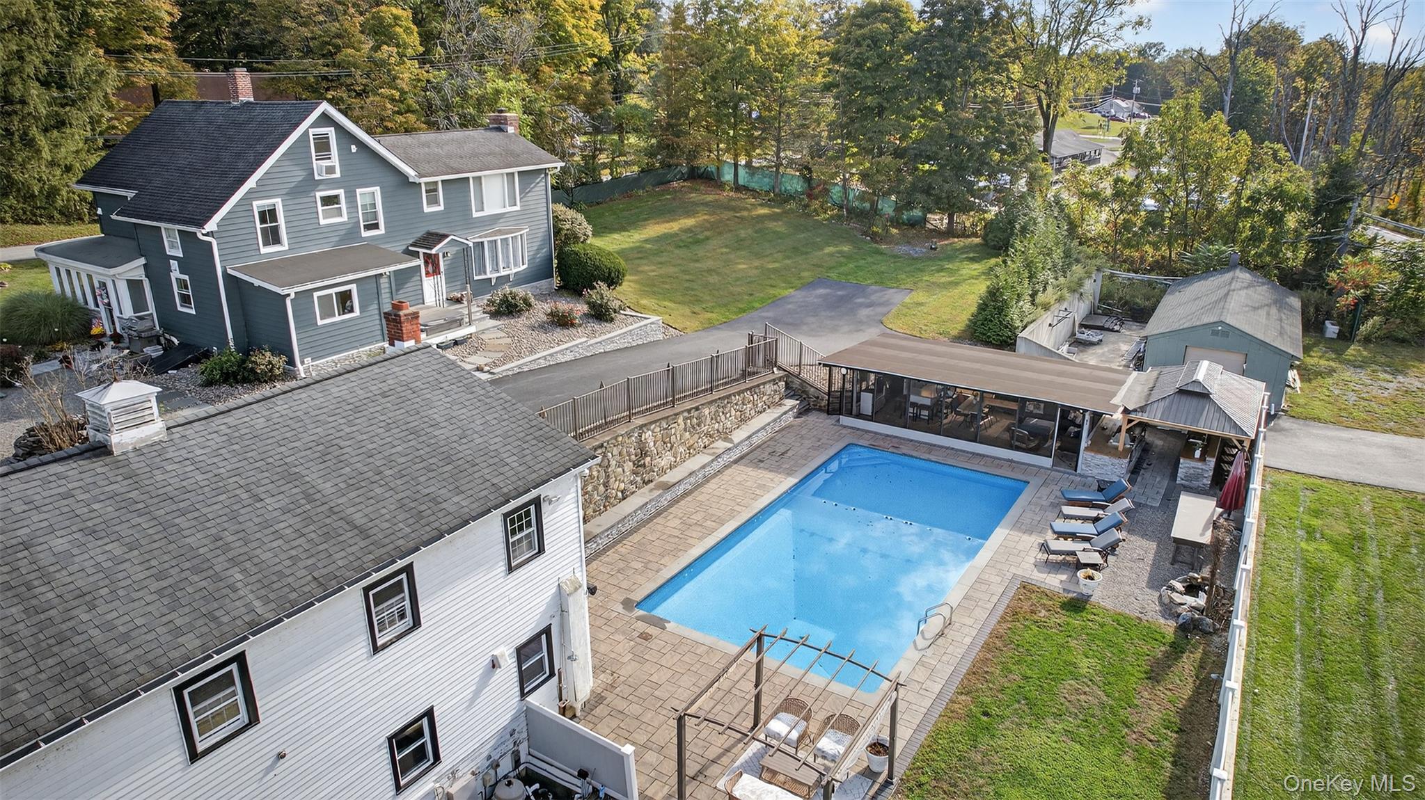 23 Creek Road Staatsburg, NY 12580 - Photo 2 of 39 a aerial view of a house with a ocean view