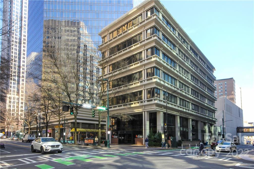 a front view of a building