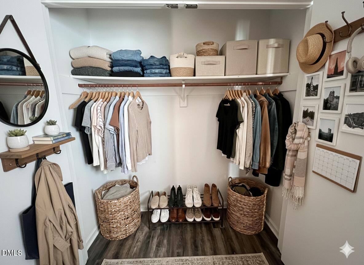 300 Ashley Forest Road Chapel Hill, NC 27514 - Photo 20 of 32 Bedroom 1 closet-Virtully Staged -door w