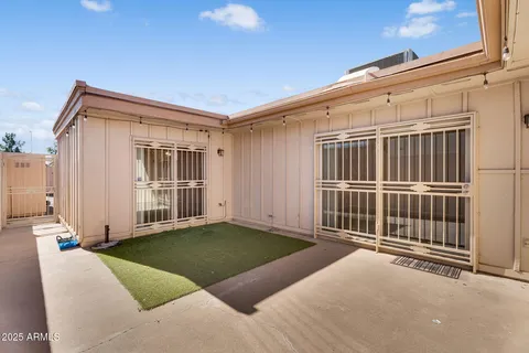 a view of balcony with window